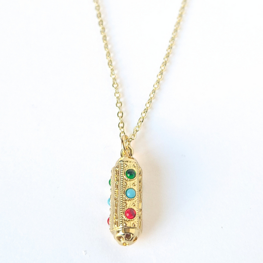 Amulet Pill Pendant Necklace