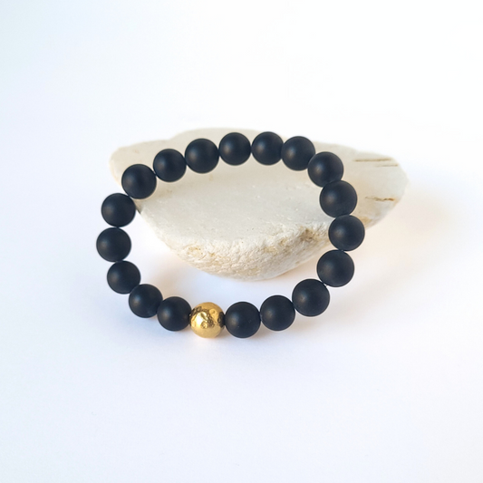 Black Matte Onyx Bracelet