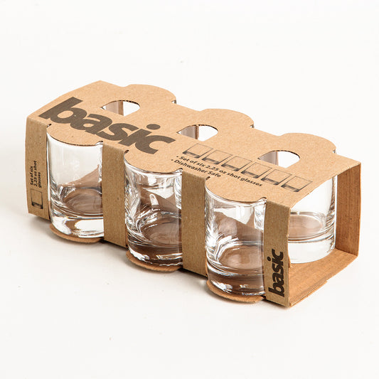 BASIC Shot Glass - Set of 6