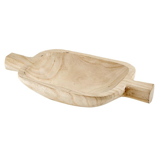 Paulownia Mini Double Handle Bowl - Natural