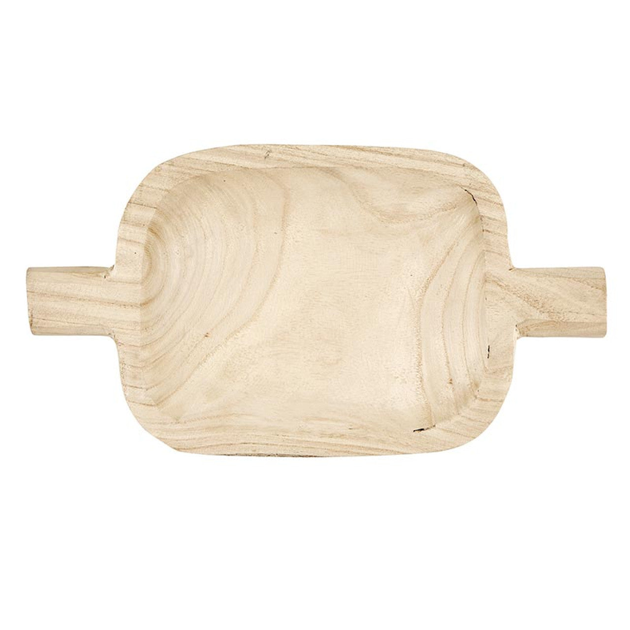 Paulownia Mini Double Handle Bowl - Natural